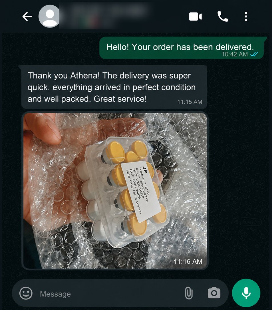 Delivery photo shared by an AthenaBioLabs customer