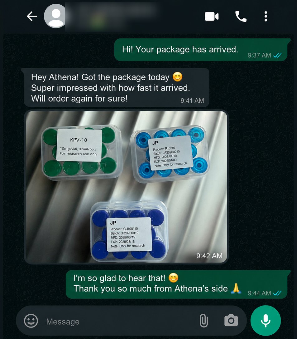 Delivery photo shared by an AthenaBioLabs customer