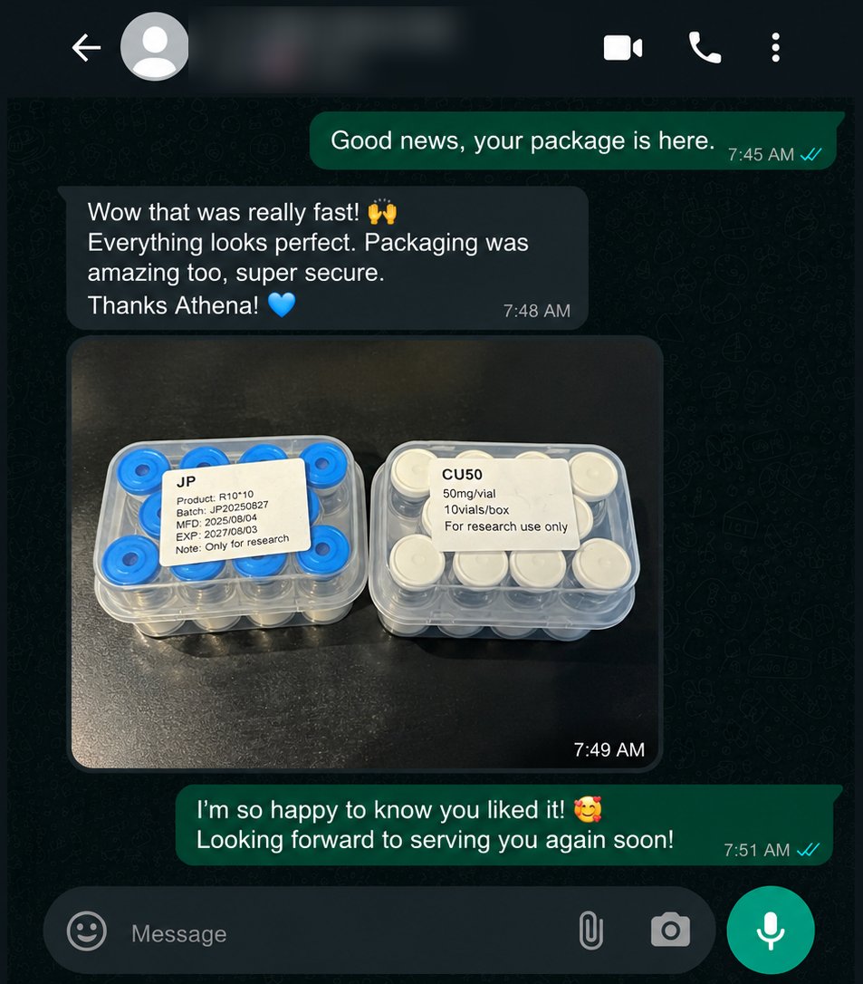 Delivery photo shared by an AthenaBioLabs customer